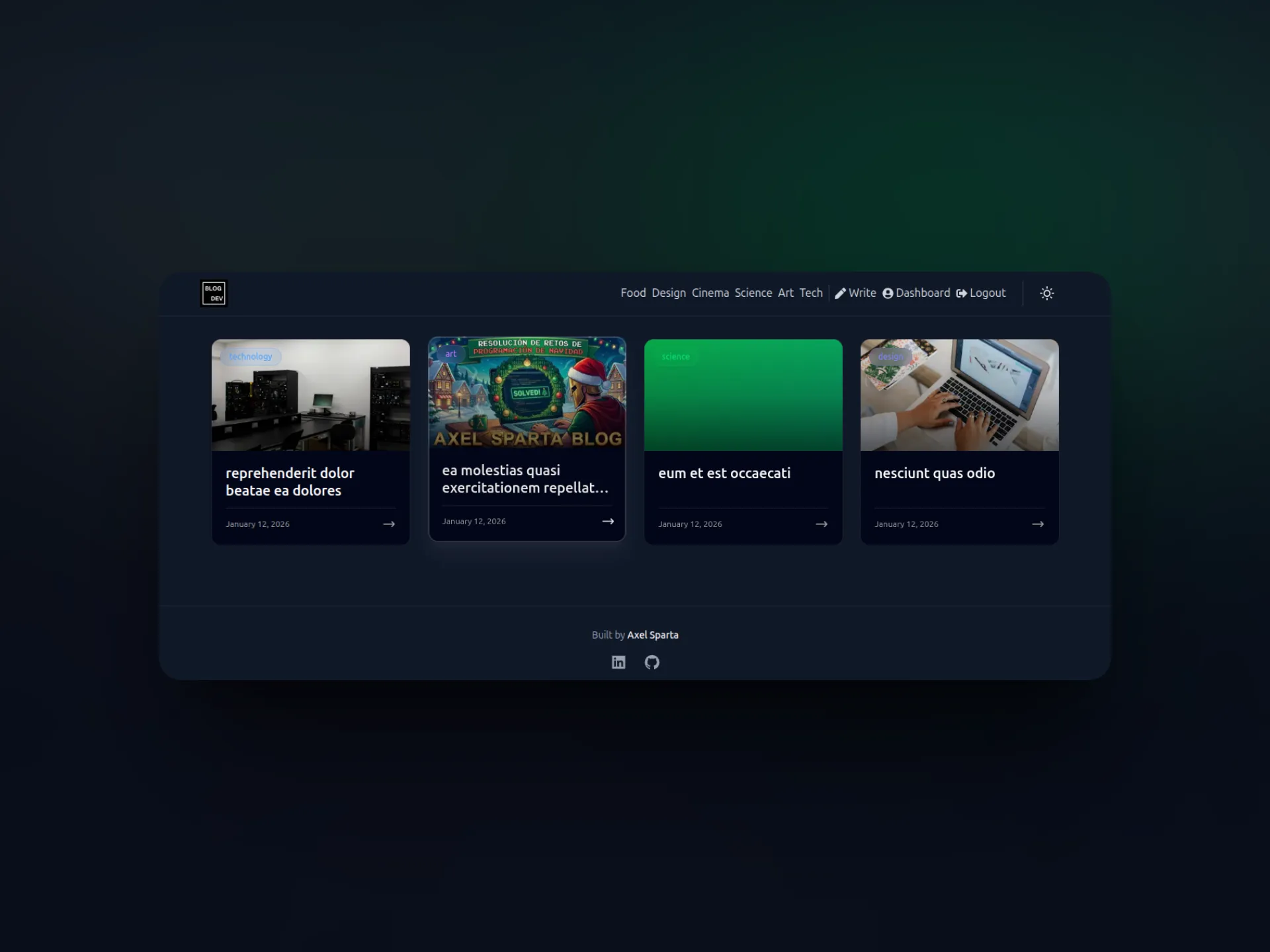 Imagen de Página de blogs