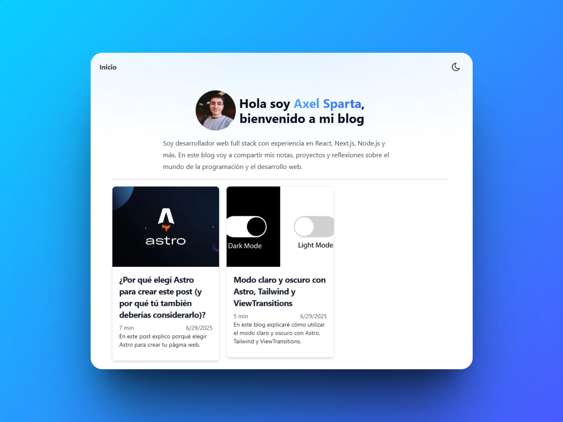 Imagen de Blog personal